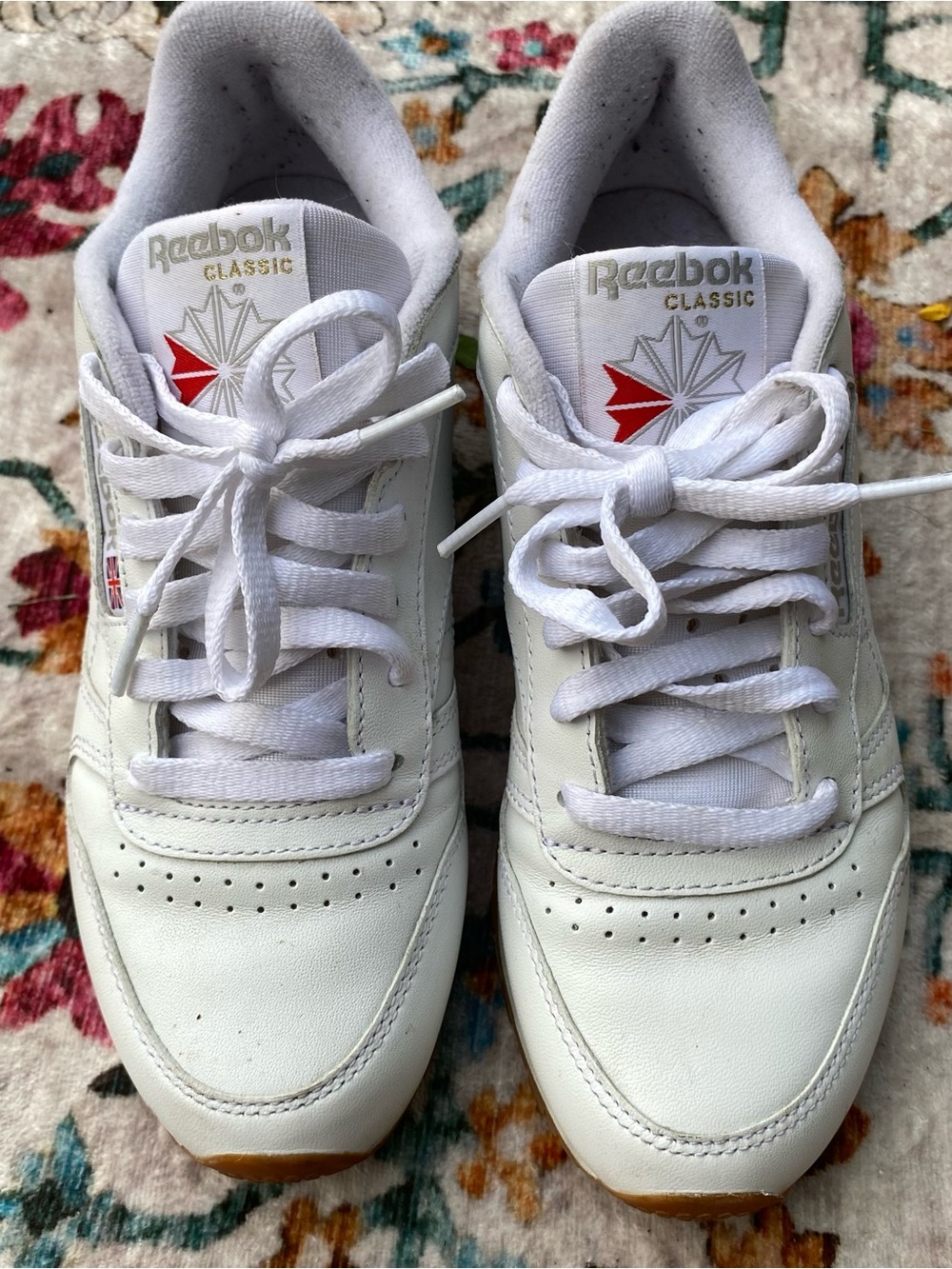Reebok Classic White Leather Sneakers Sz. 6.5